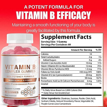 Vitamin B Complex Gummies – Full B-spectrum