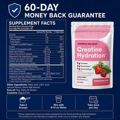 Supplement facts and 60-day guarantee
