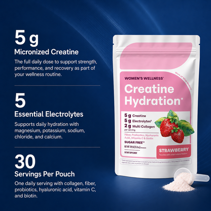 5g micronized creatine, 5 electrolytes, 30 servings