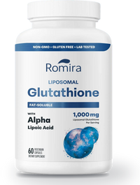 Romira Liposomal Glutathione bottle