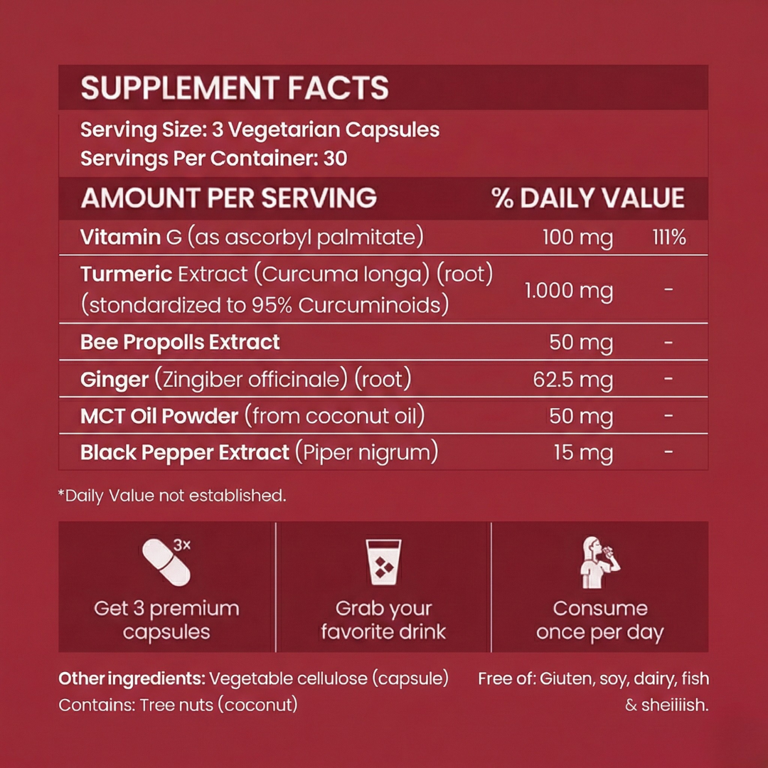 Romira Turmeric Curcumin Natural Pain Relief