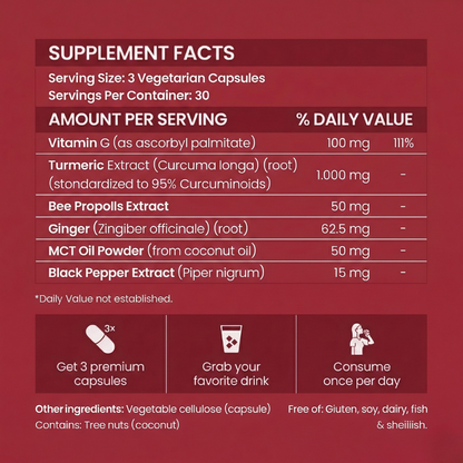 Romira Turmeric Curcumin Natural Pain Relief